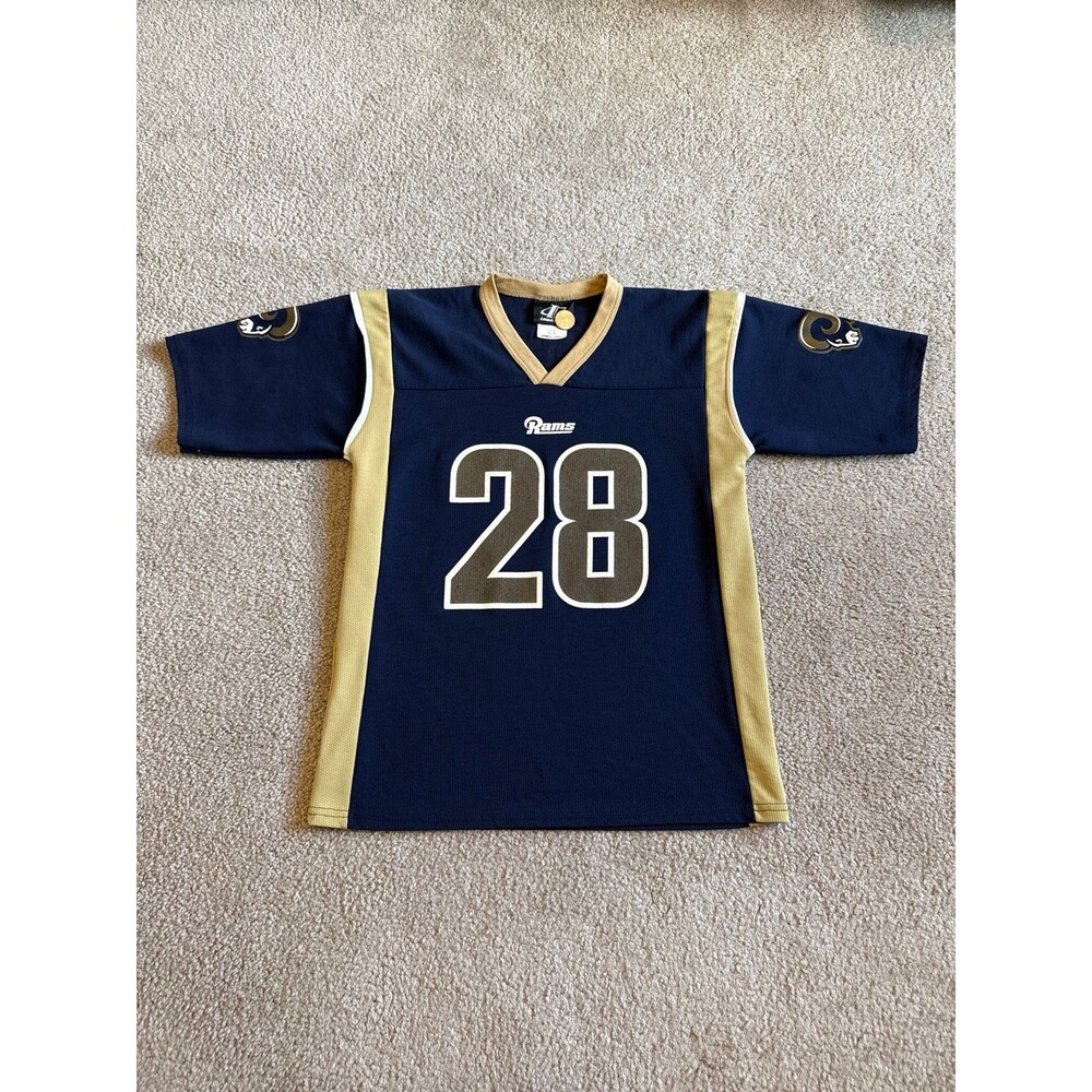 Vintage Marshall Faulk St. Louis Rams Logo Athletic Youth NFL Jersey Size Large